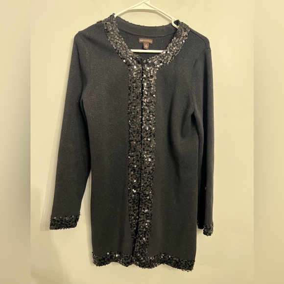 Dana Buchman Sweaters - Dana Buchman Women's Black Open Front Cardigan Long Sleeve Size M‎